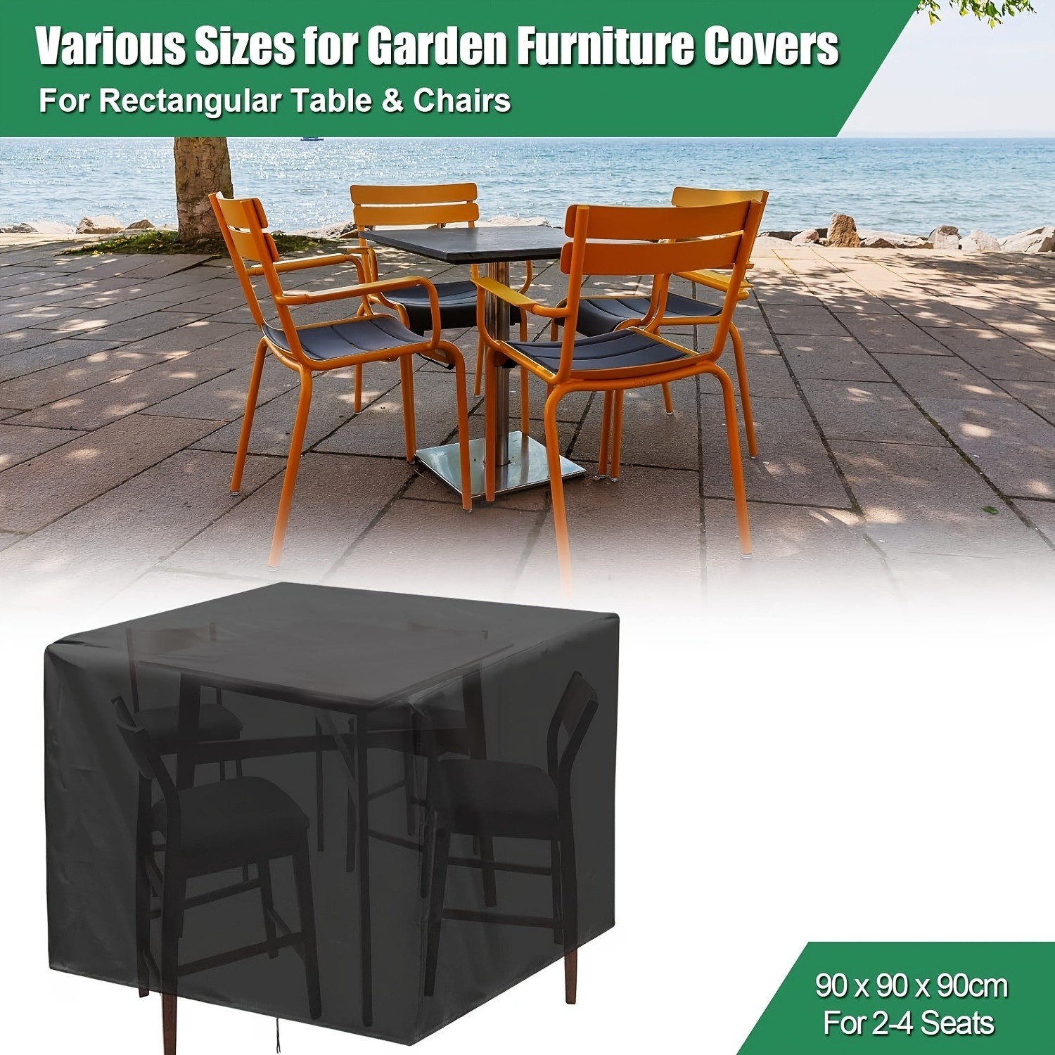 Outdoor Furniture With Covers - Heavy-Duty 210D Outdoor Garden Furniture Cover