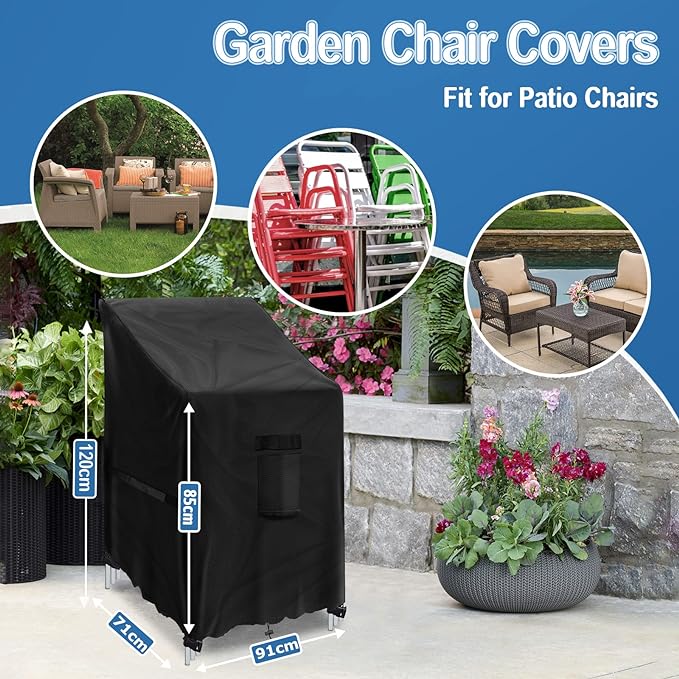 Outdoor Furniture Cover Waterproof - 420D 91x71x120CM Outdoor Garden Furniture Protector