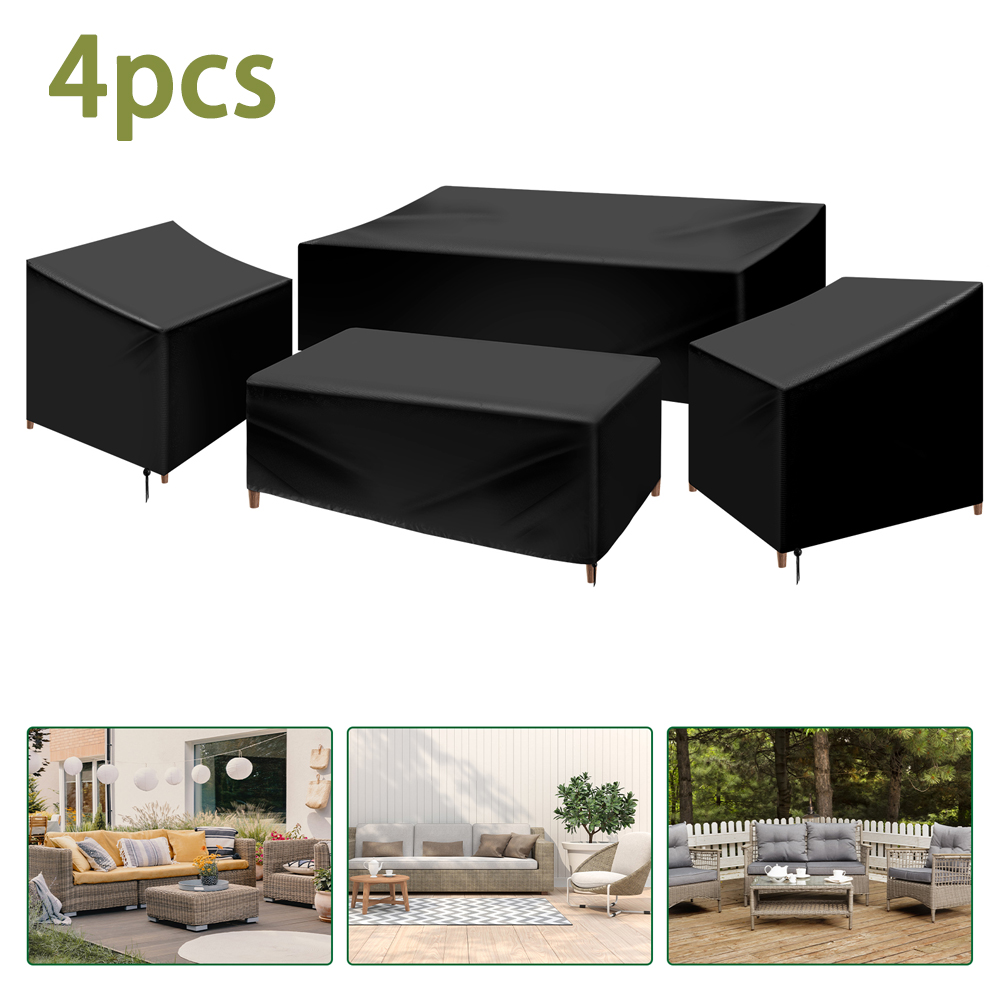 Outdoor Furniture Fabric - 4Pcs Patio Furniture Cover Set Heavy
