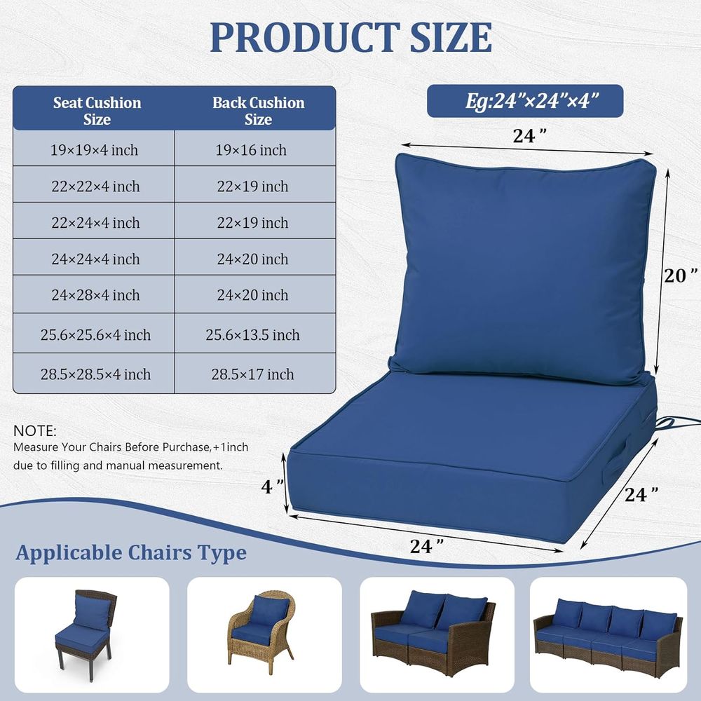 24x24 Outdoor Deep Seat Cushio - Outdoor Furniture Fabric ulasan dan harga