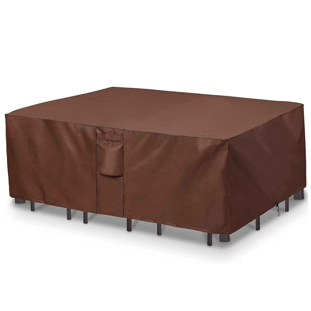 Brown 420D HEAVY DUTY Outdoor  - Outdoor Furniture Cover Waterproof ulasan dan harga