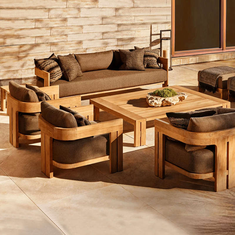 Custom Outdoor Teak Sofa Garde - Outdoor Furniture Teak Wood ulasan dan harga
