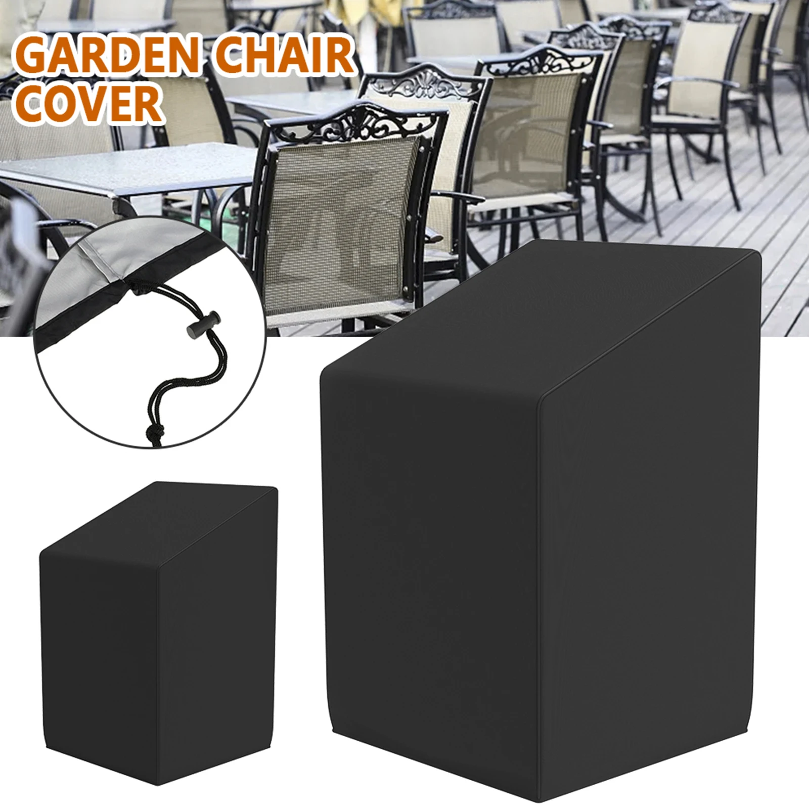 Stacked Chair Dust Cover with  - Outdoor Furniture Fabric ulasan dan harga