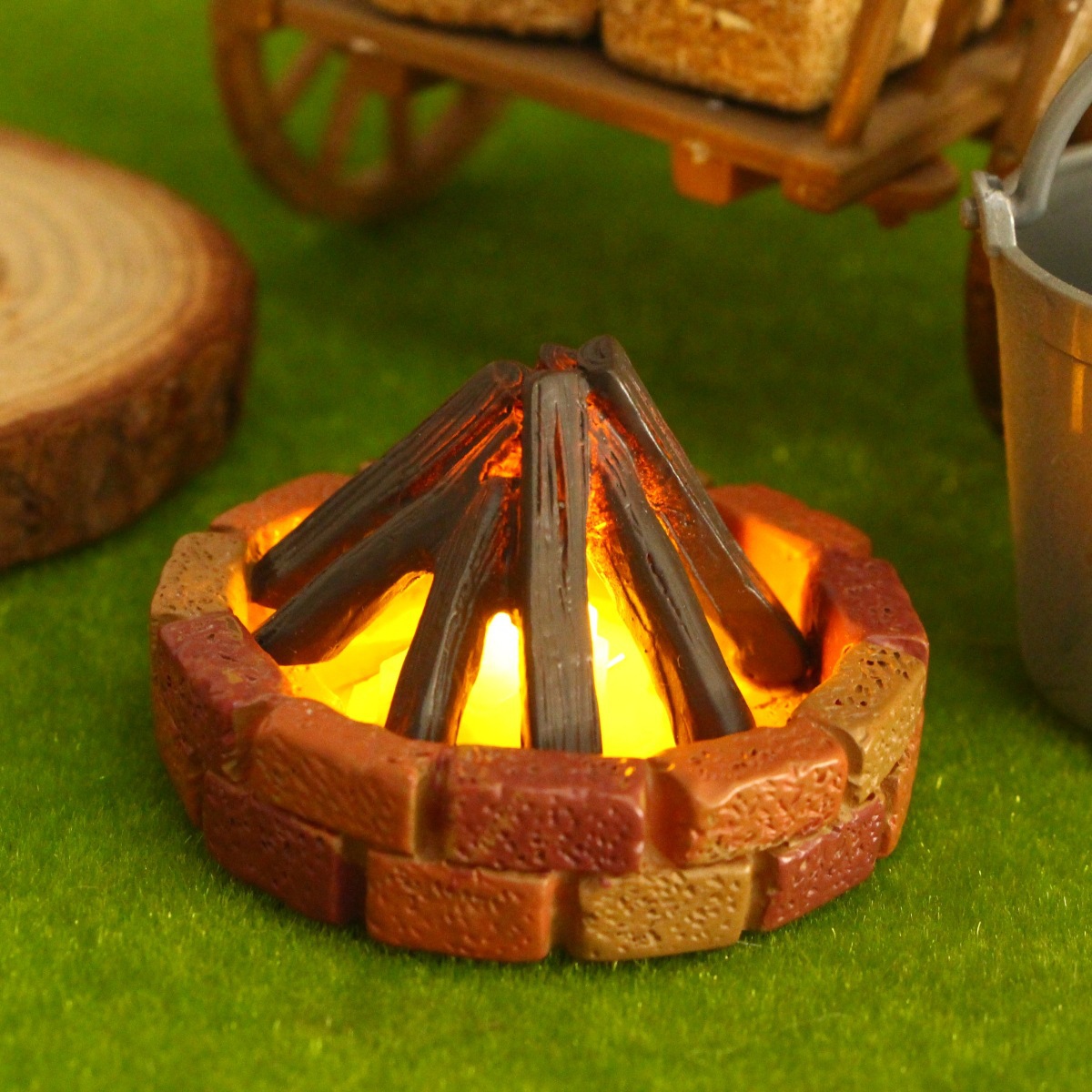 Dollhouse Mini Illuminated Nat - Outdoor Furniture Resin ulasan dan harga