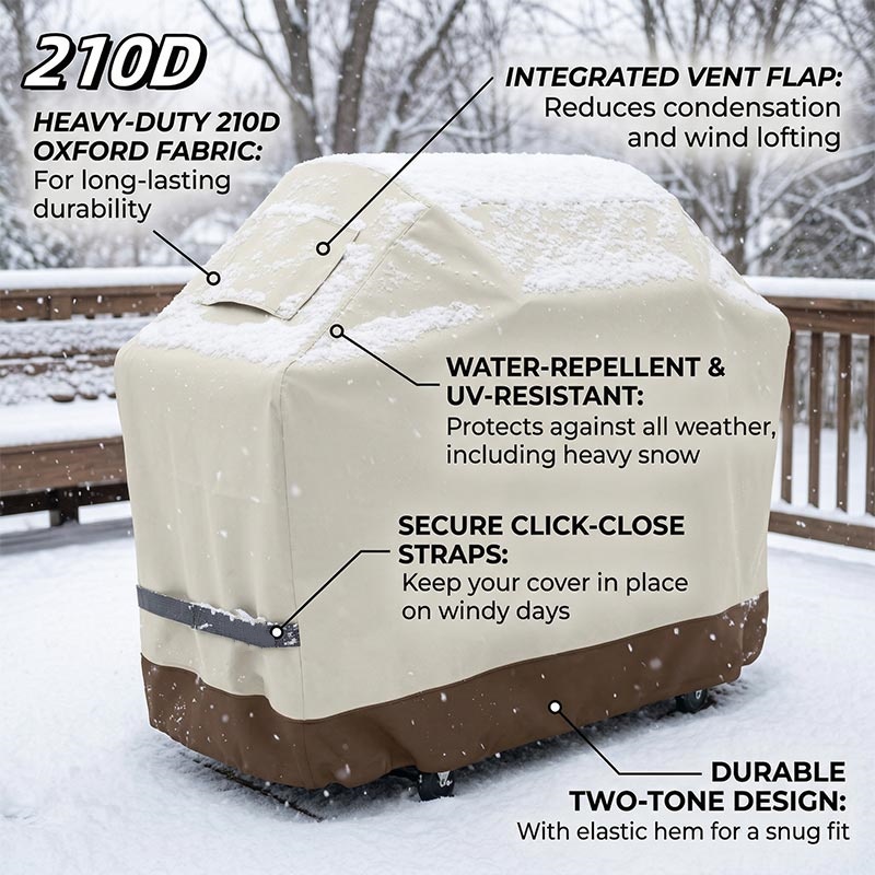 210D BBQ Beige Barbecue Grill  - Outdoor Furniture Cover Waterproof ulasan dan harga