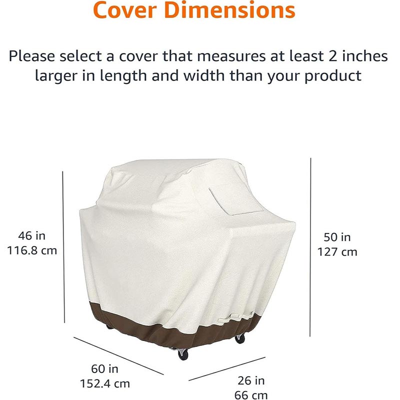 210D BBQ Beige Barbecue Grill  - Outdoor Furniture Cover Waterproof ulasan dan harga