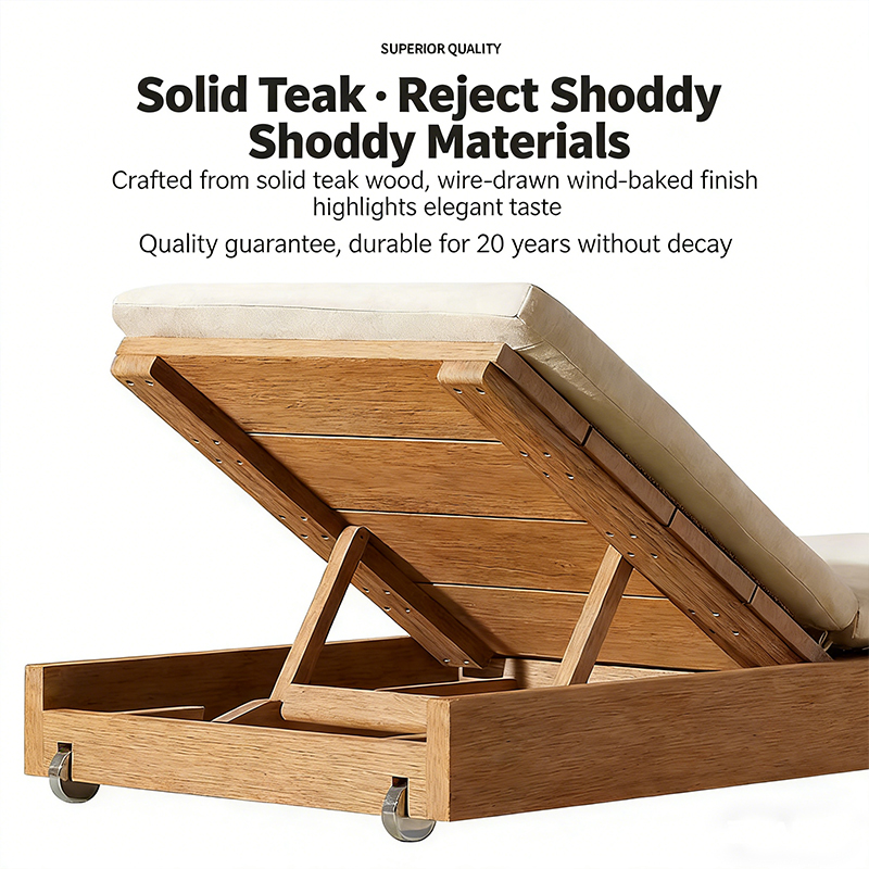 Outdoor Teak Wood Chaise Loung - Outdoor Furniture Teak Wood ulasan dan harga