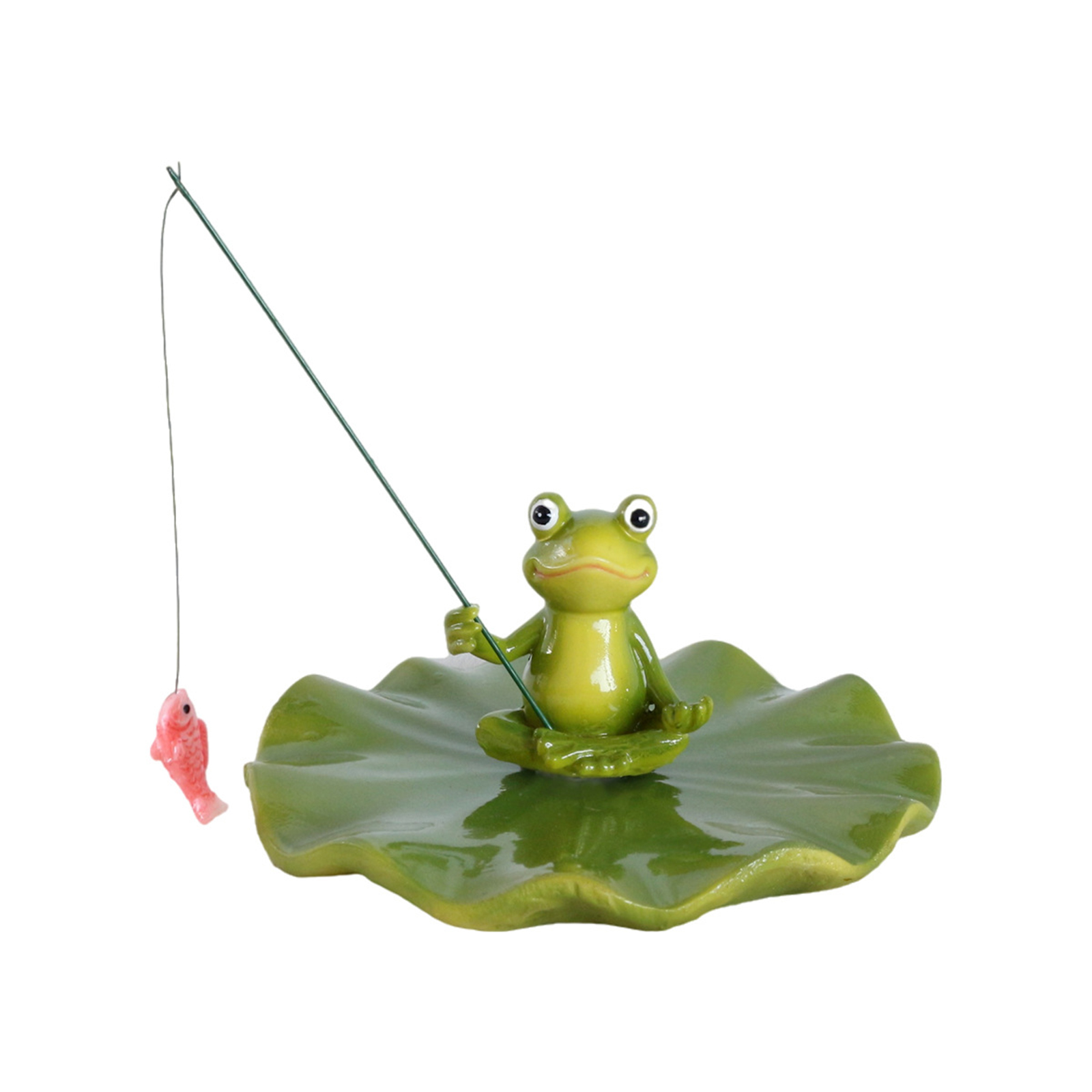 Floating Lotus Leaf Frog Statu - Outdoor Furniture Resin ulasan dan harga