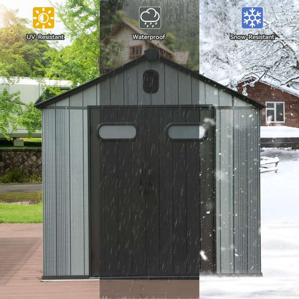 6X6 FT Outdoor Resin Storage S - Outdoor Furniture Resin ulasan dan harga