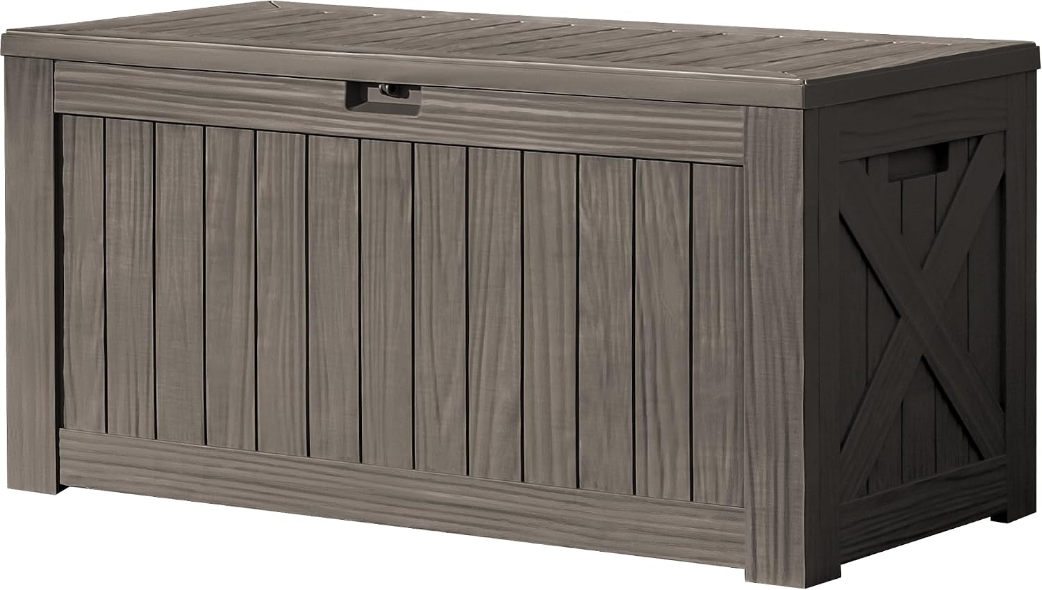 120 Gallon Large Deck Box Outd - Outdoor Furniture Resin ulasan dan harga