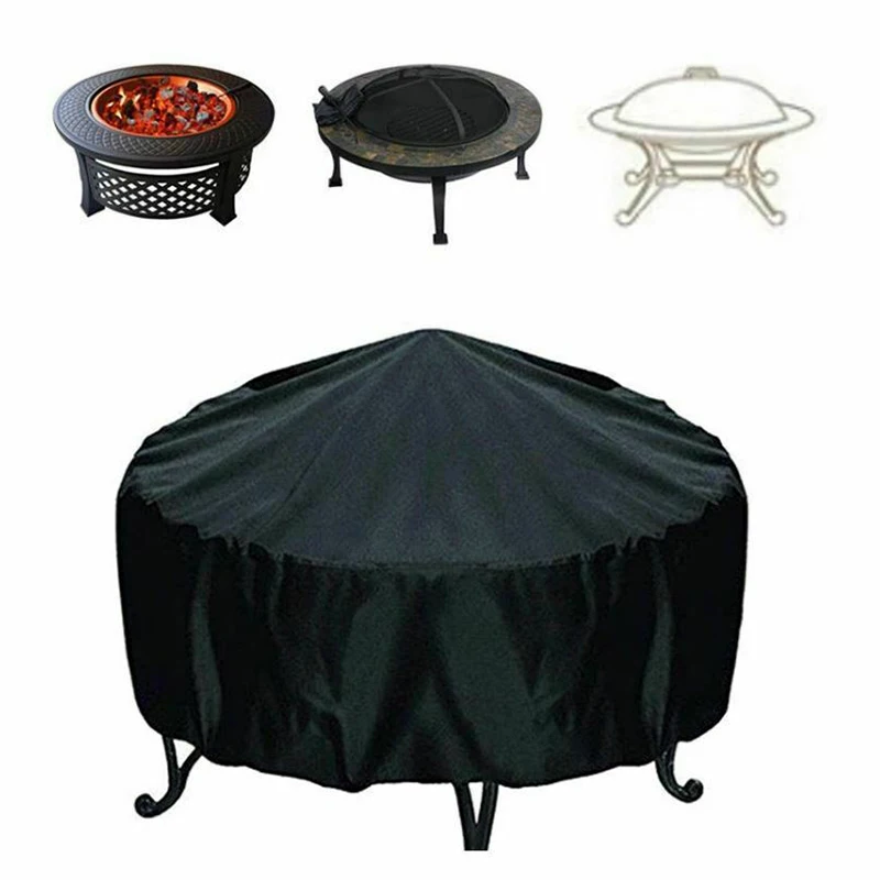 Fire Pit Cover Round Brazier S - Outdoor Furniture Fabric ulasan dan harga