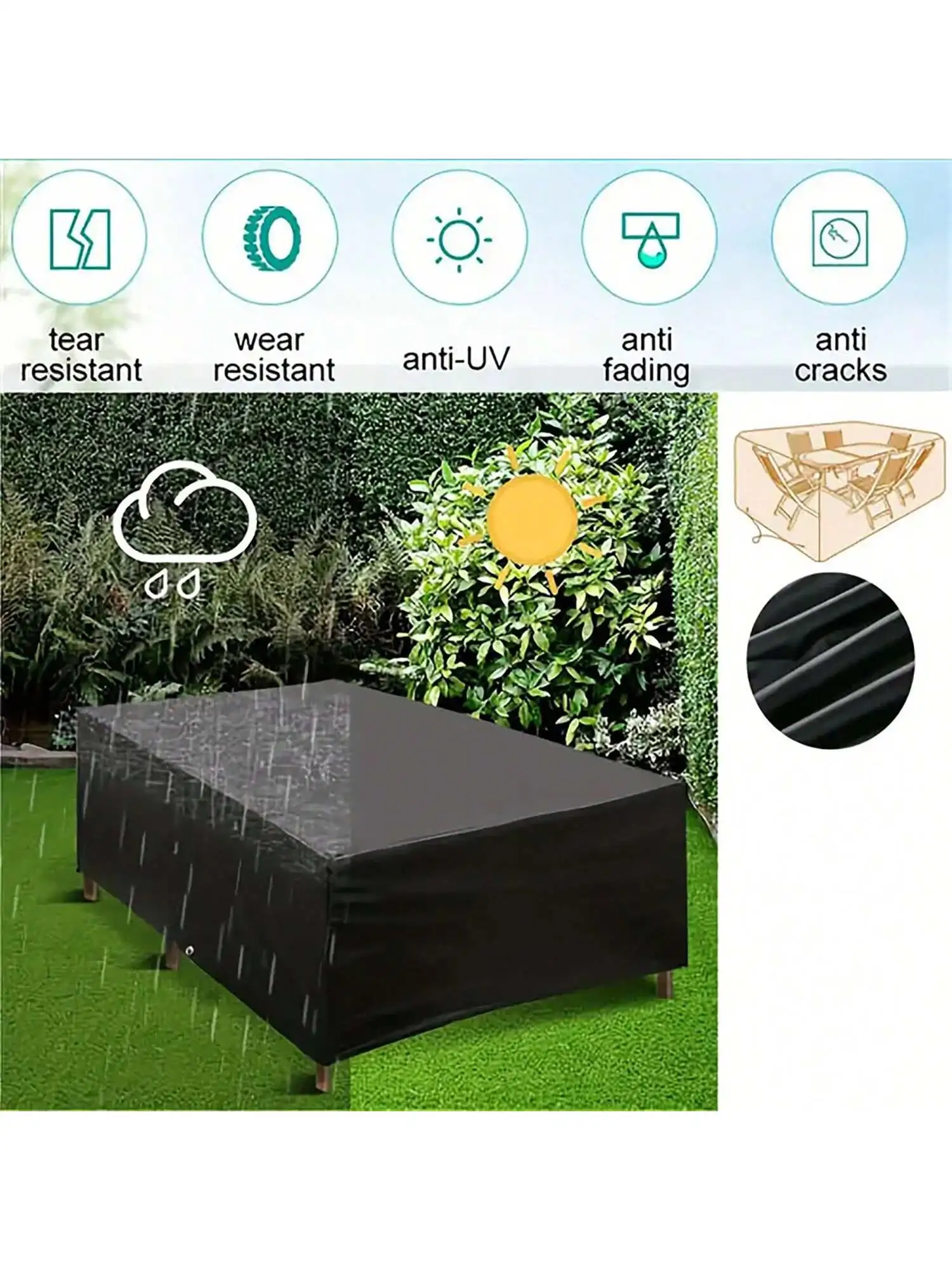 Multi-Size Outdoor Patio Garde - Outdoor Furniture With Covers ulasan dan harga