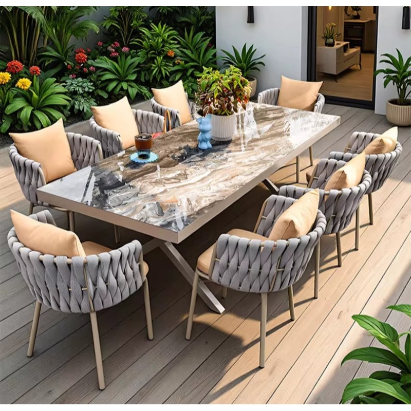 Nordic outdoor tables and chai - Outdoor Furniture Teak ulasan dan harga
