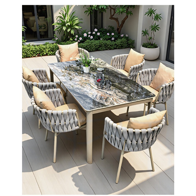 Nordic outdoor tables and chai - Outdoor Furniture Teak ulasan dan harga