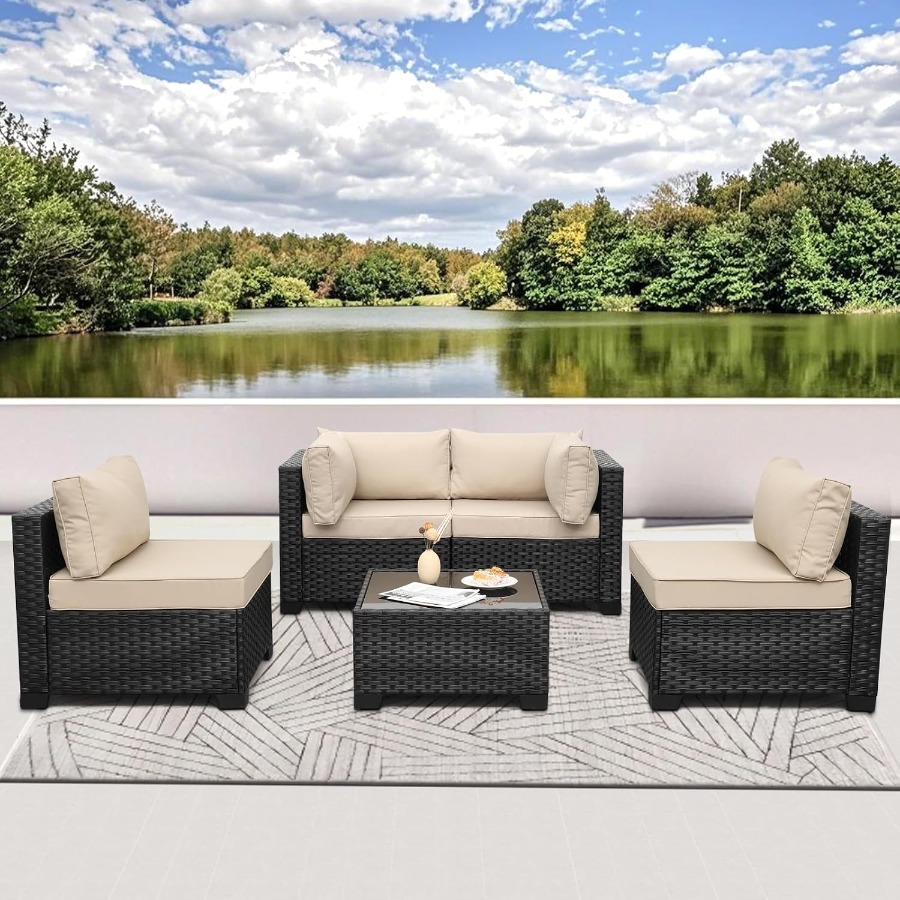 Outdoor 5 Pcs Patio Furniture  - Outdoor Furniture Resin ulasan dan harga