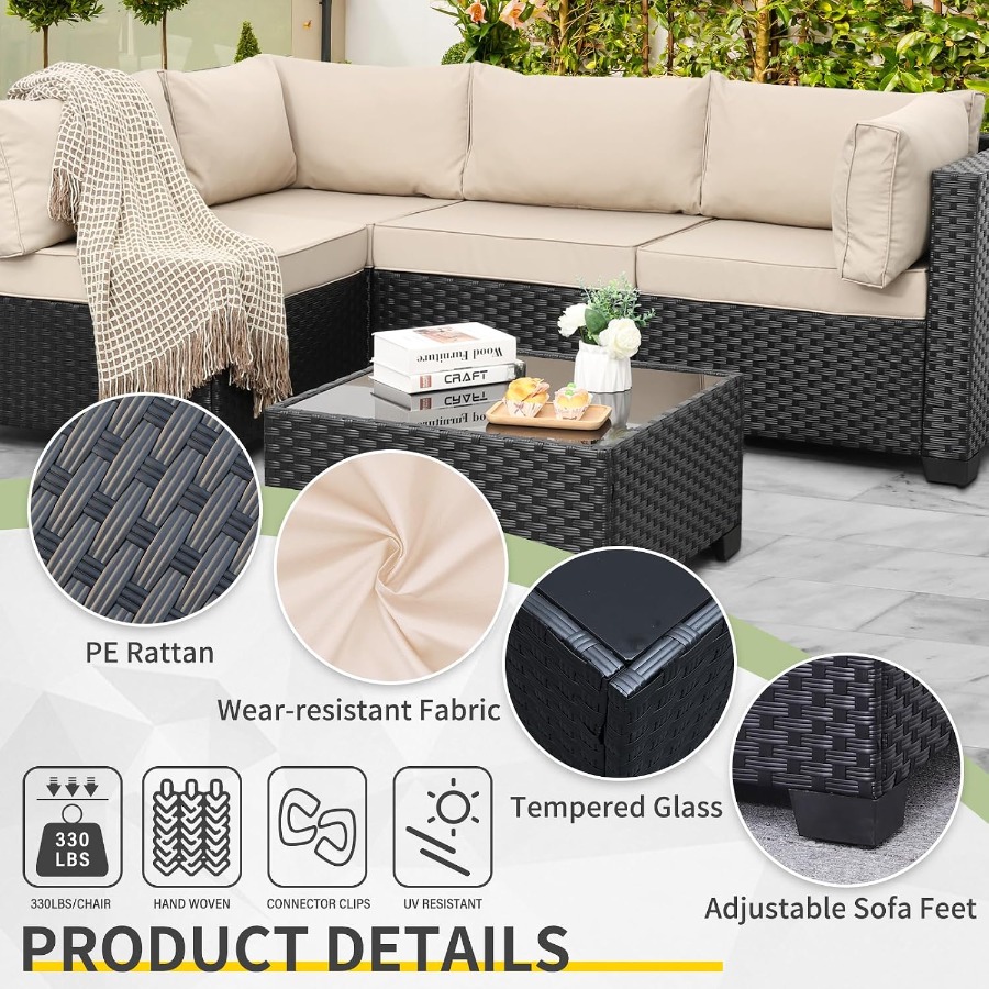 Outdoor 5 Pcs Patio Furniture  - Outdoor Furniture Resin ulasan dan harga
