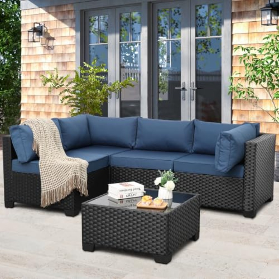Outdoor 5 Pcs Patio Furniture  - Outdoor Furniture Resin ulasan dan harga