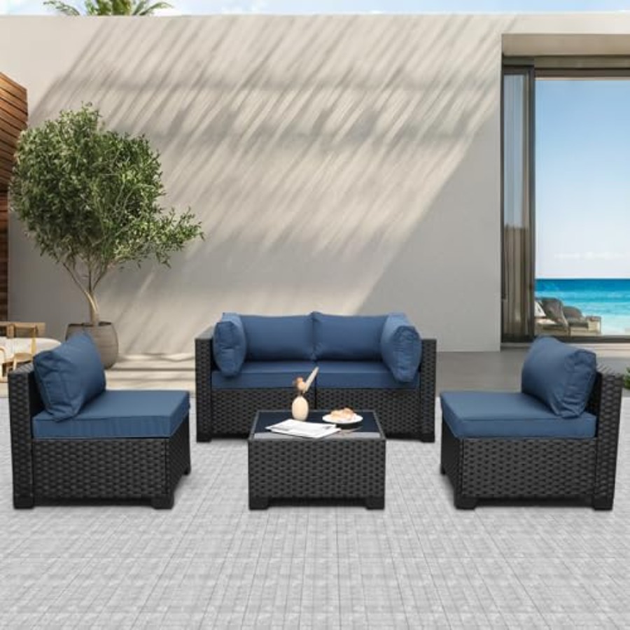Outdoor 5 Pcs Patio Furniture  - Outdoor Furniture Resin ulasan dan harga