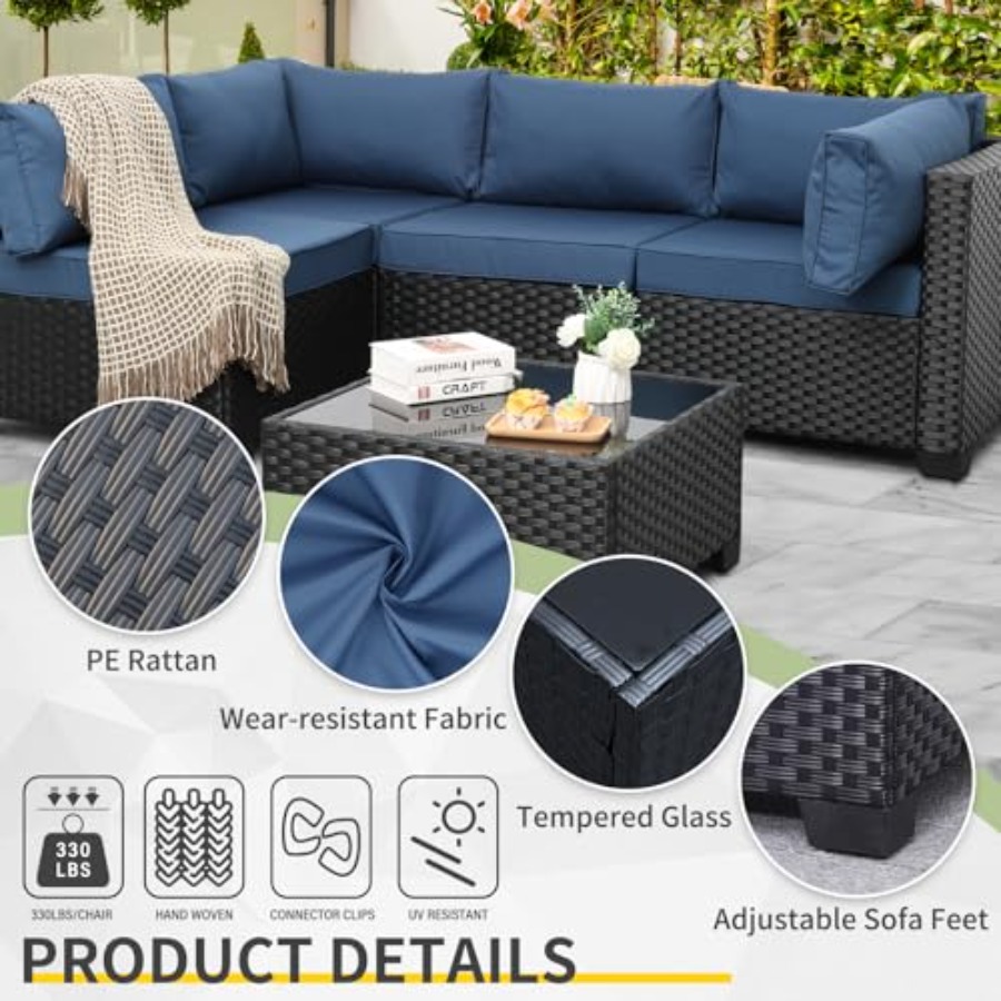 Outdoor 5 Pcs Patio Furniture  - Outdoor Furniture Resin ulasan dan harga