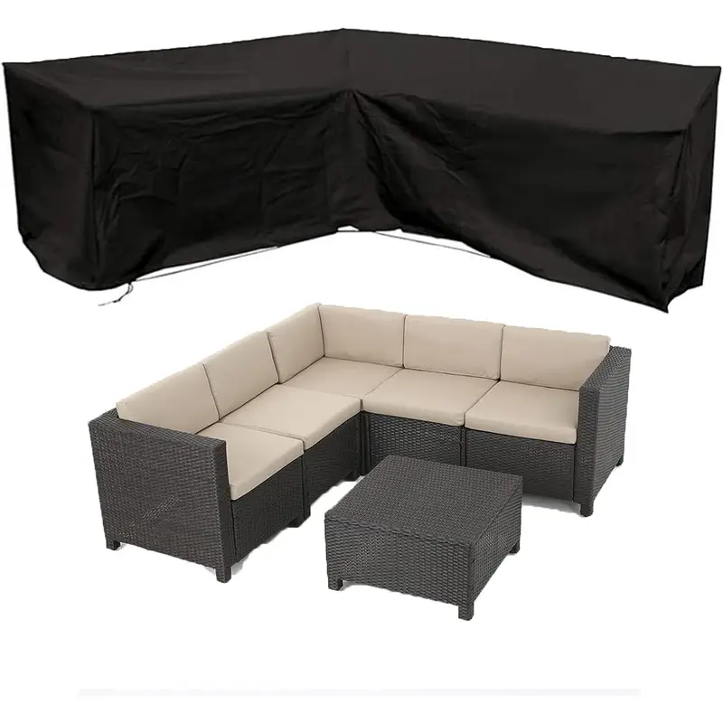 Anti-UV L-shaped Outdoor Sofa  - Outdoor Furniture Near Me ulasan dan harga