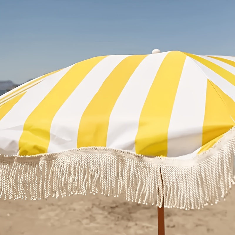 1-piece decorative tassel beac - Outdoor Furniture Yellow ulasan dan harga