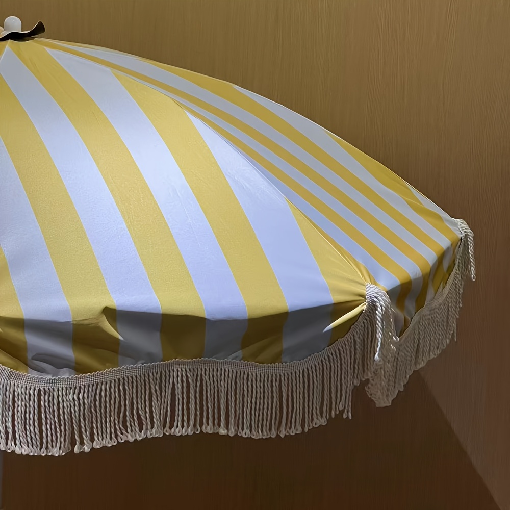 1-piece decorative tassel beac - Outdoor Furniture Yellow ulasan dan harga