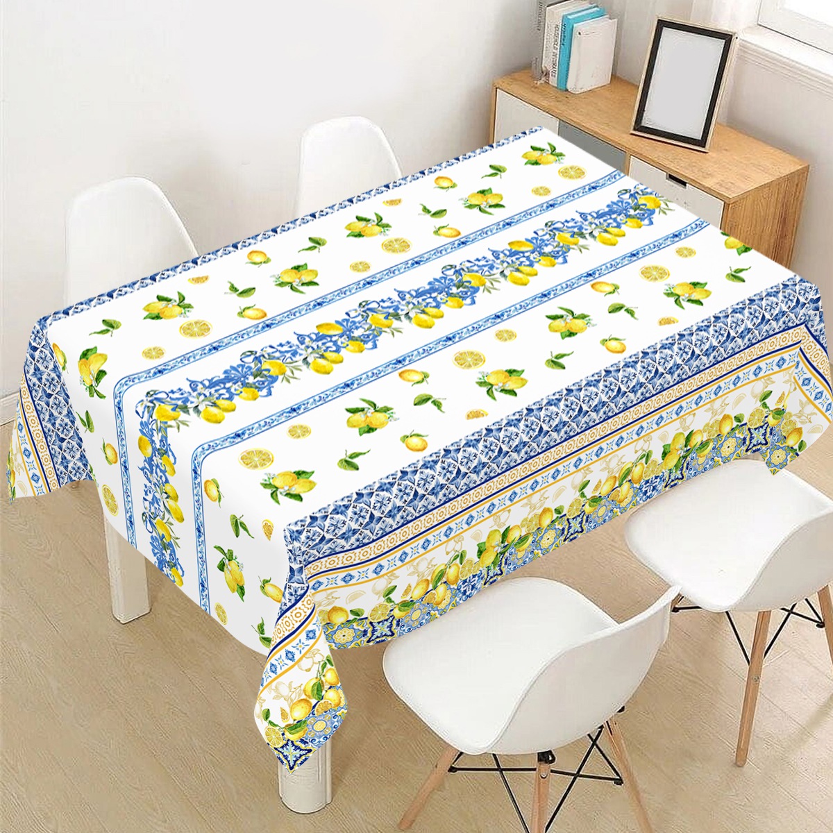 Yellow Lemon Stripe Rectangle  - Outdoor Furniture Yellow ulasan dan harga