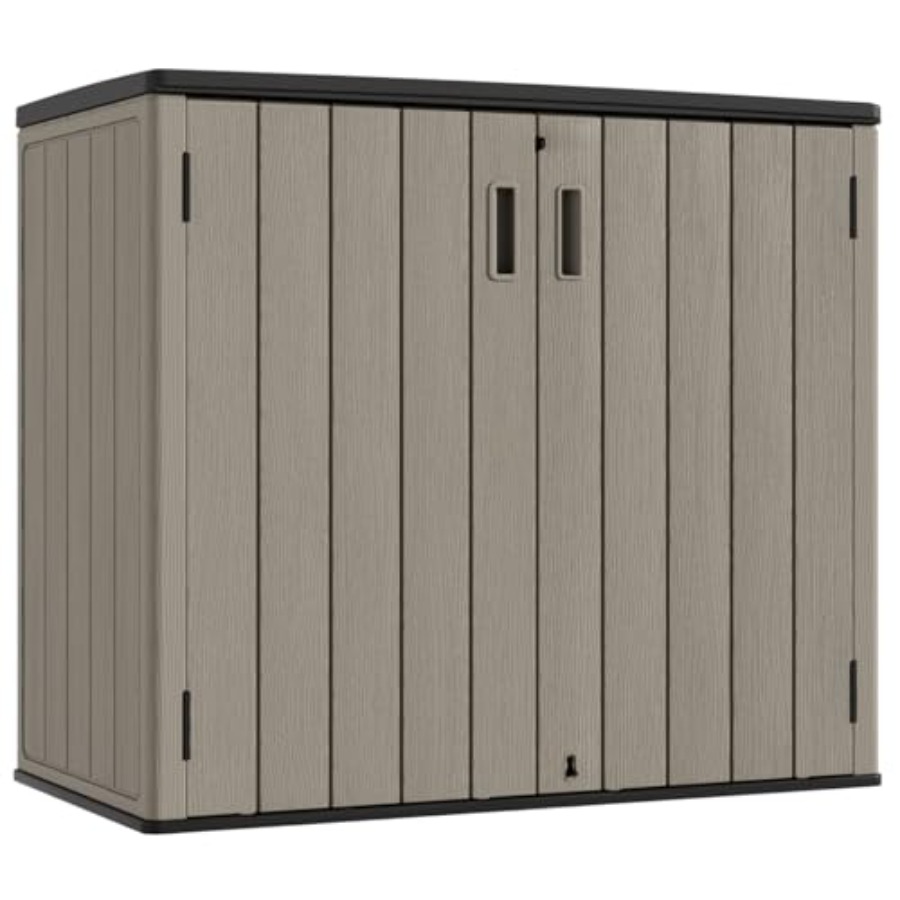 Outdoor Horizontal Storage She - Outdoor Furniture Resin ulasan dan harga